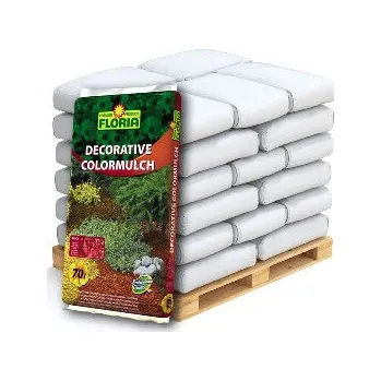 Tuhé palivo Barevná mulčovací kůra FLORIA, cihlová, 36 x 70 l