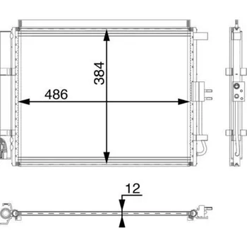 Výparník klimatizace Kondenzátor, klimatizace MAHLE AC 49 000P