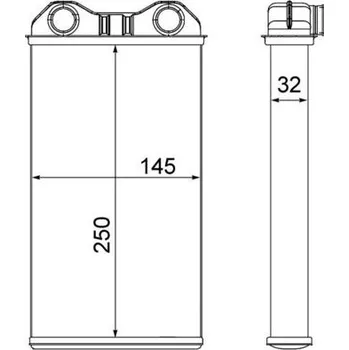 Výměník tepla Výměník tepla, vnitřní vytápění MAHLE AH 14 000S