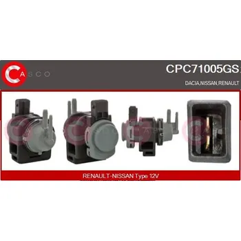 Ventil motoru Měnič tlaku, výfukový systém CASCO CPC71005GS