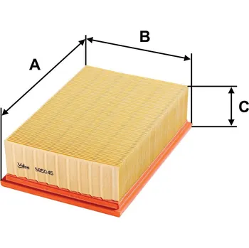 Filtr do auta Vzduchový filtr VALEO 585045