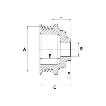Řemenice, generátor HC-Cargo F 032 136 471