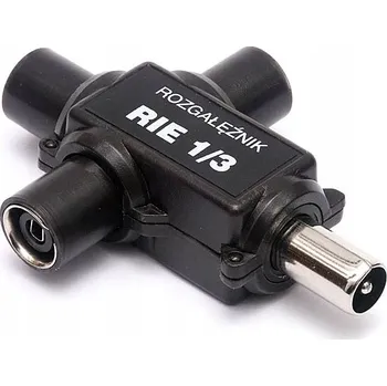 Zabezpečení domácnosti Anténní rozbočovač RTV RIE 1/3 – 5–860 MHz, útlum 3,5/7 dB, 3 výstupy