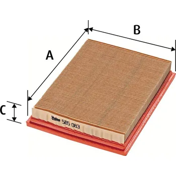 Vzduchový filtr Vzduchový filtr VALEO 585083
