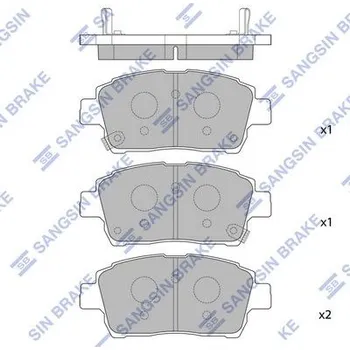 Brzdová destička Sada brzdových destiček, kotoučová brzda Hi-Q SP1232
