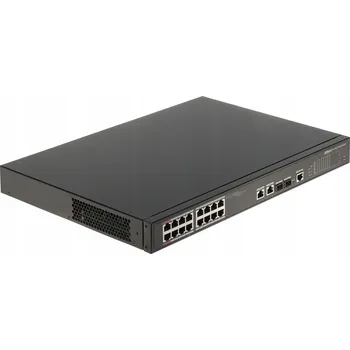 Switch Řiditelný Switch 16xPoE 2xGB 2xSFP RACK DAHUA V3