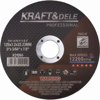 Vrták Kraft&Dele Kotouč na kov 125x1.2x22,23 mm KD1994