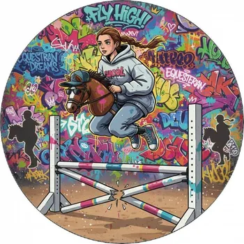 Jedlá dekorace na dort Jedlý papír Hobbyhorse graffity 19,5 cm - Pictu Hap