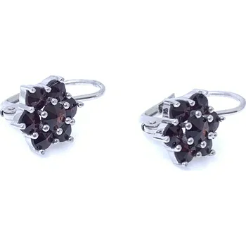 Řetízek Český Granát Jan Kos jewellery Stříbrné náušnice 13000145001