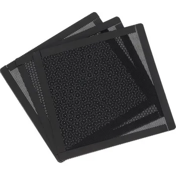 Sourcing map Sada 3 ks prachových filtrů, 150x150mm magnetický rám PVC kryt ventilátoru pro