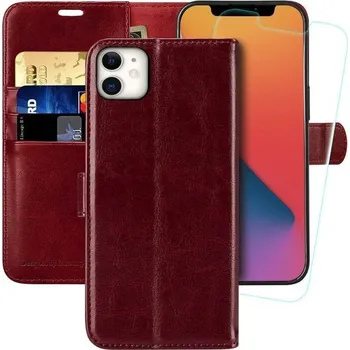 Pouzdro na mobilní telefon Pouzdro MONASAY pro iPhone 12/12 Pro 6,1 palce, [Ochrana displeje] [Slot pro karty] [Funkce