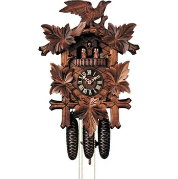 Hodiny No. 8600/4T - Ručně řezané kukačky Hönes s osmidenním strojkem a s MELODIÍ