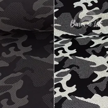 Zimni softshell ČERNÁ, Maskáč, reflexní (E) 0,60m/ks (Zimní softshell jednobarevný)