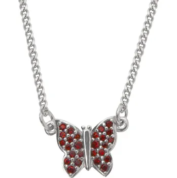Náhrdelník Český granát náhrdelník stříbrný 170974