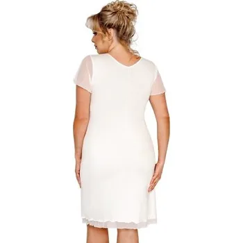 Dámská noční košile Noční košilka Donna Ivana Maxi - viskóza Ecru 5XL(50)