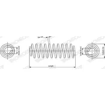 Pružina podvozku MONROE SP4925