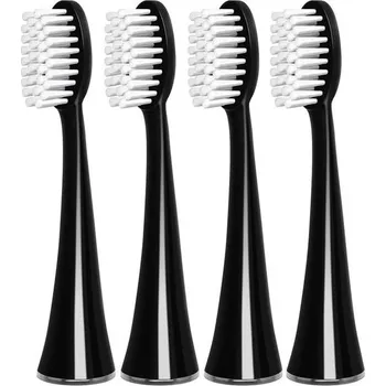 Elektrický zubní kartáček Náhradní hlavice kartáčku vhodné pro Silk'n SonicSmile, náhradní kartáčky černé - Černá