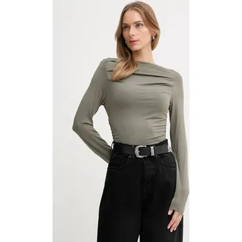 Pánské tričko Tričko s dlouhým rukávem United Colors of Benetton 37UKD10BA zelená 97X, vel. L