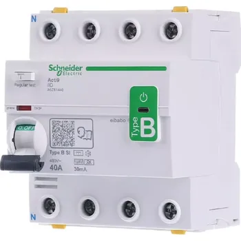 Proudový chránič Proudový chránič RCD 4P 40A 30mA typ B-EV 400V A9Z61440 (Proudový chránič pro EV nabíječ elektromobilu)
