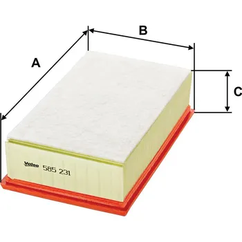 Vzduchový filtr Vzduchový filtr VALEO 585231