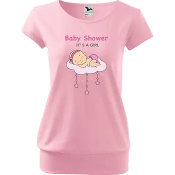 Těhotenské tričko - Baby shower Holčička Barva: Fialová, Velikost: S