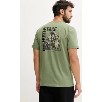 The North Face T-Shirt Half Dome Photo NF0A8EE9 Zelená Regular Fit S