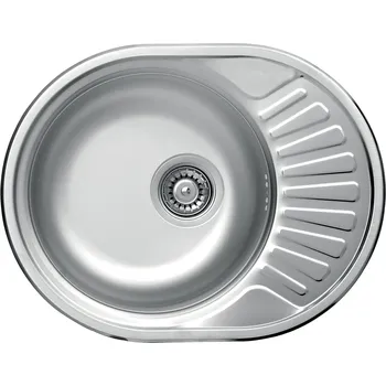 Nerezový dřez NOVASERVIS Kuchyňský dřez Novaservis nerezový, 45x58 cm, s odkapem, s přepadem, nerez, DR45/58 DR45/58