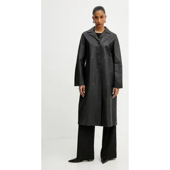 Dámský kabát Kožený kabát MAX&Co. 2518471012200 černá 99X, vel. M