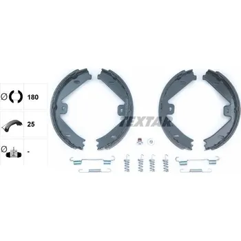 Brzdová čelist Sada brzdových čelistí, parkovací brzda TEXTAR 91069100