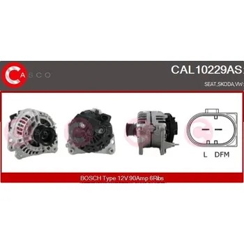 Alternátor Generátor CASCO CAL10229AS