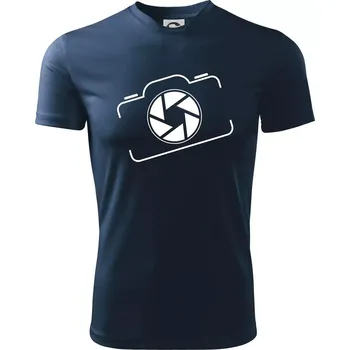 Chlapecké oblečení Zrcadlovka obrys - Dětské triko sportovní (dresovina) - 122 cm/6 let ( Námořní modrá (velmi tmavá - téměř černá) )