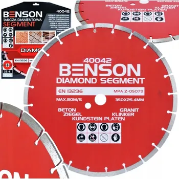 Příslušenství k brusce Diamantový kotouč Benson 41004 350x25,4 mm