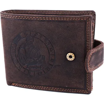 Peněženka Luxusní pánská kožená peněženka na patent se znamením zvěrokruhu Vodnář premium kůže Master Pragati Elite GTI 356L