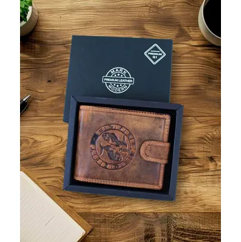 Peněženka Luxusní pánská kožená peněženka na patent se znamením zvěrokruhu Ryba premium kůže Master Pragati Elite GTI 2550L