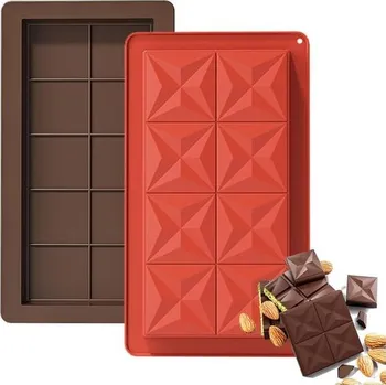 Formy na čokoládové tyčinky, hluboká silikonová forma na čokoládové tyčinky, silná forma na