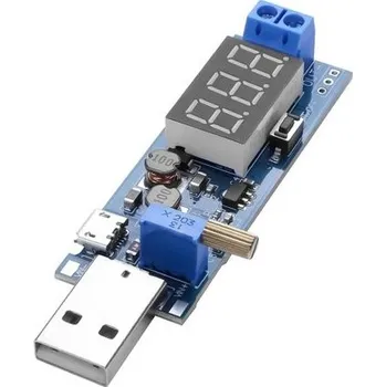 Měnič napětí YAODHAOD DC-DC měnič 3,3 V 9 V 12 V 24 V USB nastavitelný modul Buck Boost měniče pro LED světelné