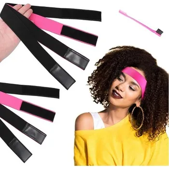 Čelenka 3 ks gumiček na paruky, nastavitelné pásky na paruky, gumička na paruku s kartáčem na okraje vlasů
