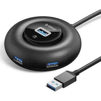 USB hub ORICO USB 3.0 Hub, 4portový rozbočovač s extra napájením pro MacBook, Mac Pro/Mini, iMac, XPS,