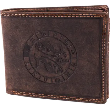 Peněženka Luxusní pánská kožená peněženka se znamením zvěrokruhu Ryba premium kůže Master Pragati Elite GTI 356