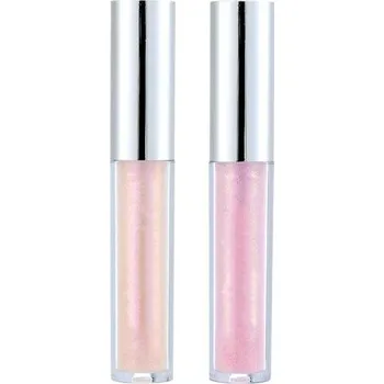 2 kusy diamantového lesku na rty, třpytivá metalická rtěnka svěží textura, lesk na rty s