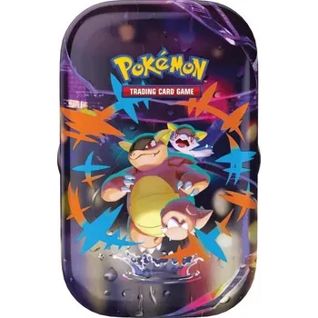 Hračka Pokémon: Pokémon TCG Megaeroi (Mega Kangaskhan) Mini sběratelská plechovka (JEDEN arch samolepek,