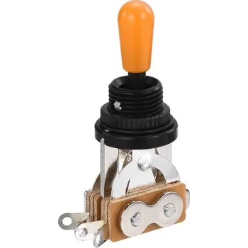 Příslušenství ke stanu QUARKZMAN 3polohový přepínač pro kytaru, rovný přepínač, černý přepínač s oranžovým tlačítkem,