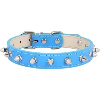 Obojek pro psa Yiwong obojek pro psy s nýty Bullet Nail, kožený obojek s hroty, kožený obojek pro psy s nýty, pro