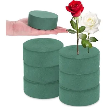 Zahradní dekorace KALIONE Sada kulatých květinových dekorací z pěny, 6 kusů mokré květinové pěny, květinová pěna pro