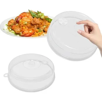 Mikrovlnná trouba Xpieoyrm 2dílná mikrovlnná poklice, 23 cm a 17 cm průhledné poklice do mikrovlnné trouby s