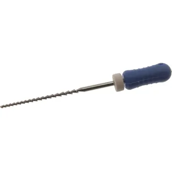 Medin a.s. H-File 060 L21 Endodontický Hedström pilník Medin H-File 060, 21 mm – modrá ISO rukojeť pro ruční opracování krátkých kanálků