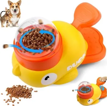 Hračka pro psa Hračka pro psy Inteligence Pomalý krmítko pro psy, Inteligenční hračka ve tvaru kachny pro psy,