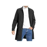 Pánský černý trenčkot Feziakuk vel. S