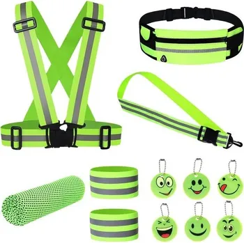 Tenis Reflexní oblečení JESUSHAIN pro dospělé – reflexní bezpečnostní vesta, reflexní pásek, reflexní