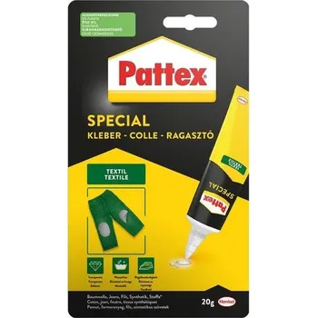 Pattex Speciální textilní lepidlo, omyvatelné a odolné vůči žehlení, lepidlo na bavlnu, kůži, džíny